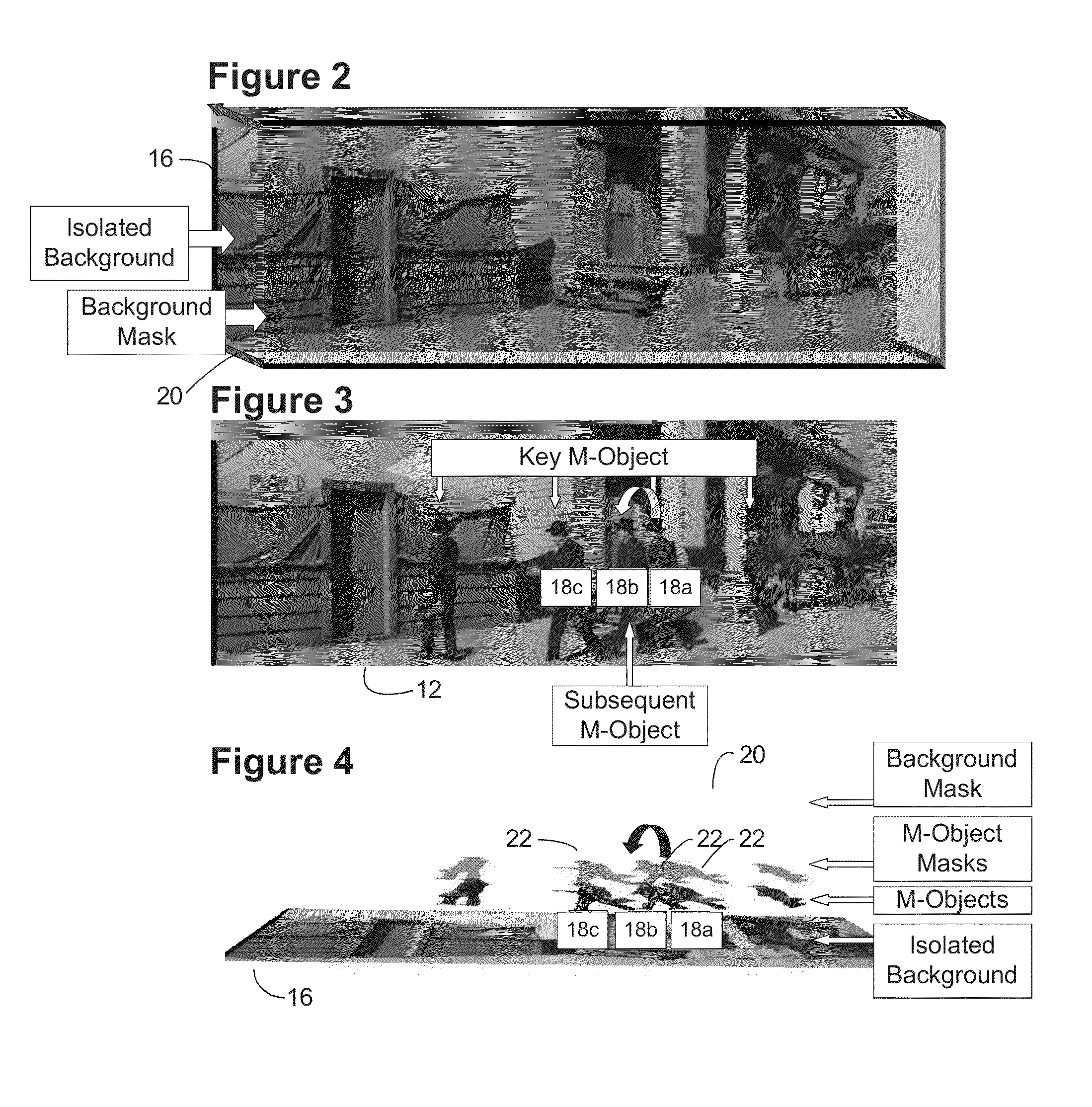 System and method for rapid image sequence depth enhancement with translucent elements