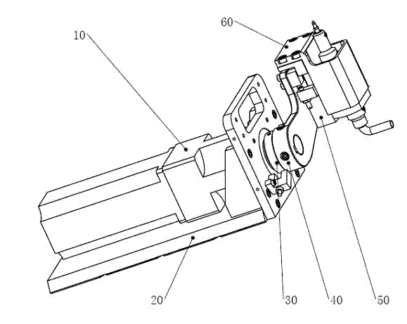 Pneumatic linear driven chip picking and turning device