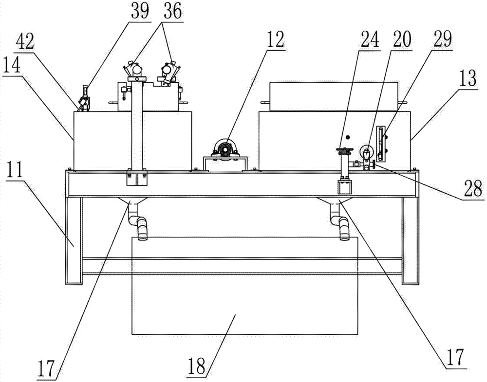 Automatic spraying line of elevator guide rail