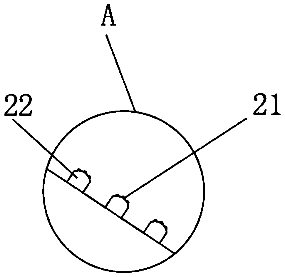 Feeding device for chicken feed in animal husbandry