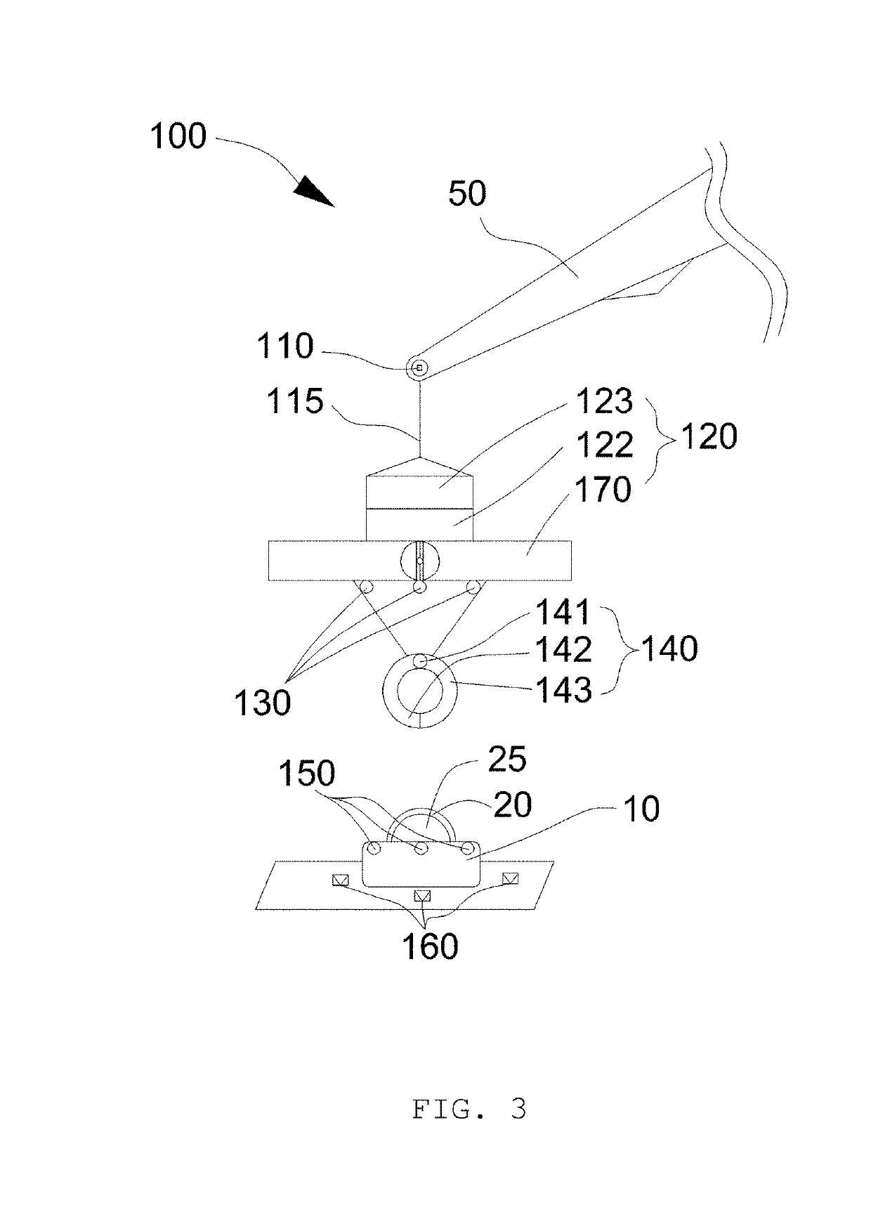 Unmanned automated hook coupling device