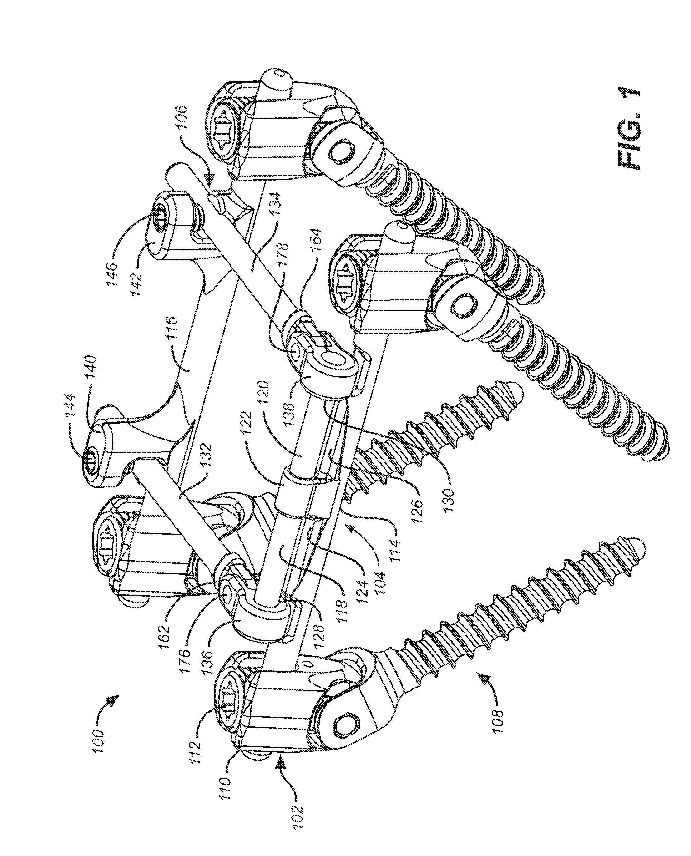 Bone anchor with a curved mounting element for a dynamic stabilization and motion preservation spinal implantation system and method