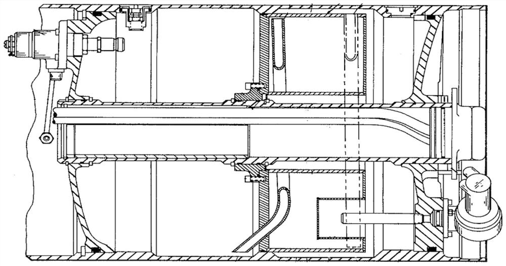 Fuel storage cabin with anti-shaking function and underwater self-launching device