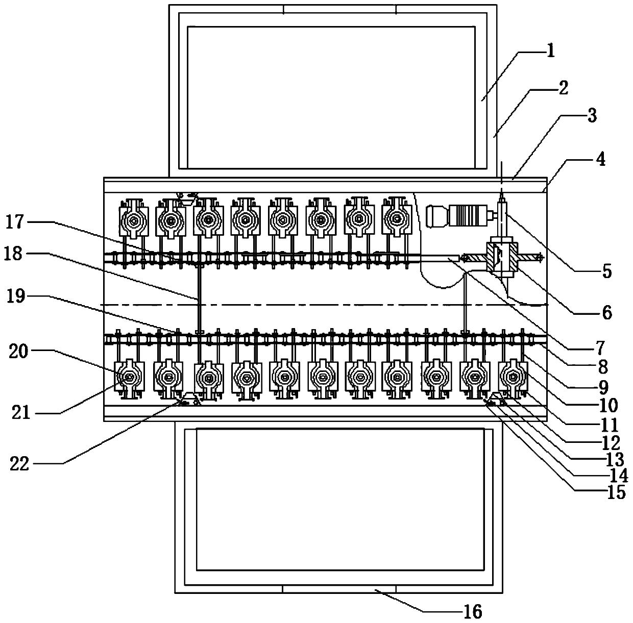 Visible-near infrared spectrum transmission type fruit quality on-line detection and sorting production line