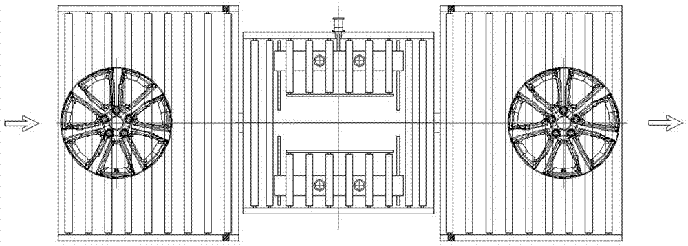 Wheel front burr removing device