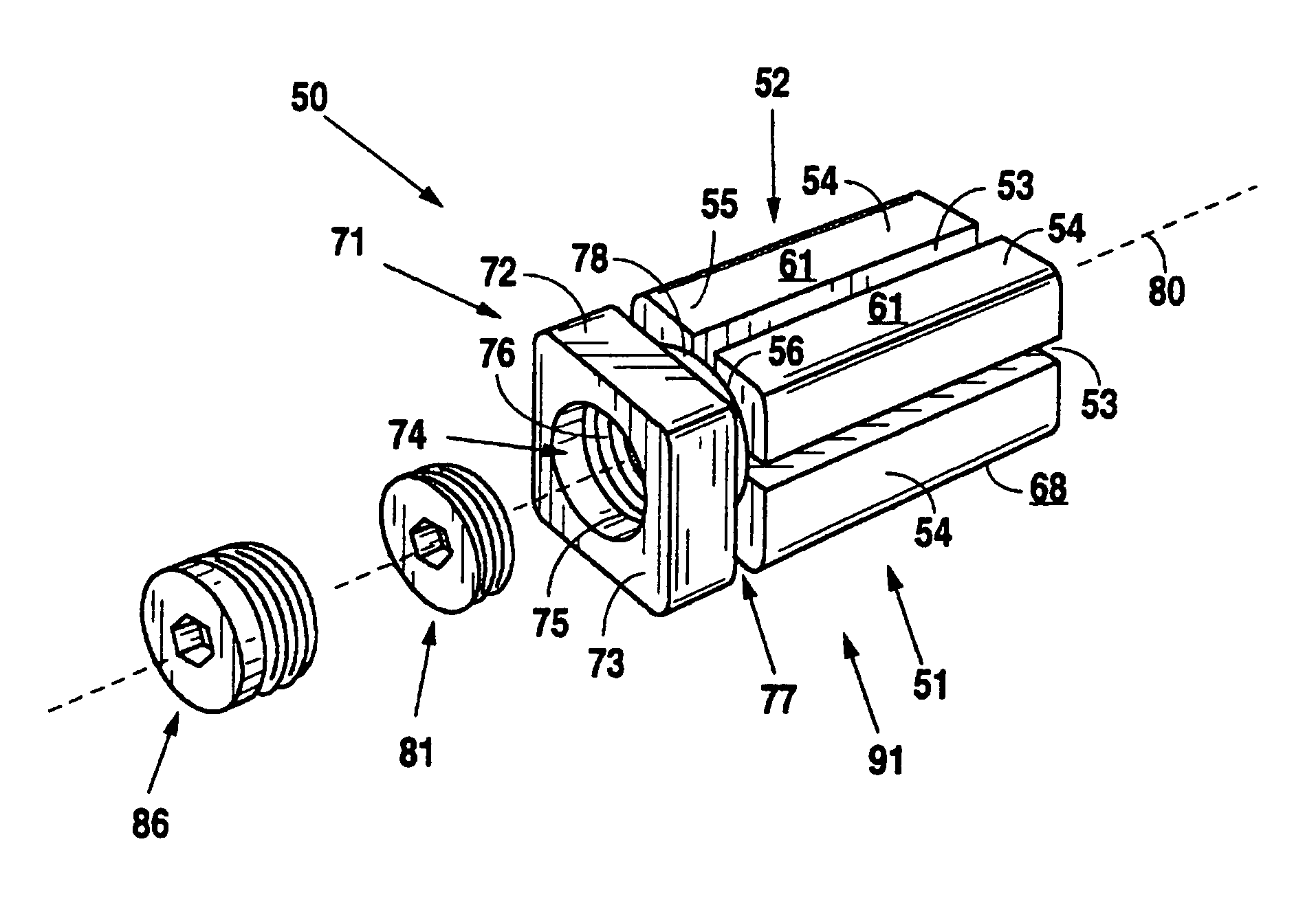 Expandable lordosis stabilizing cage