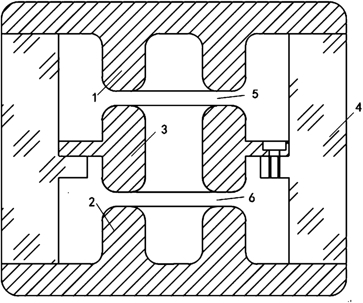 Electrode structure for gas spark switch and design method