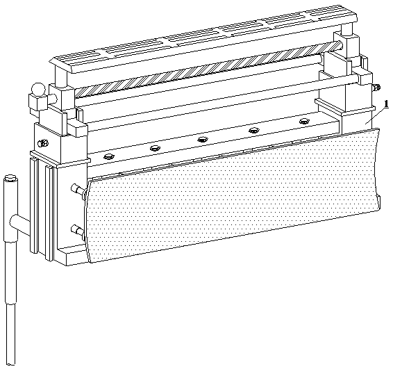 Protective bridge elastic guardrail structure and mounting method