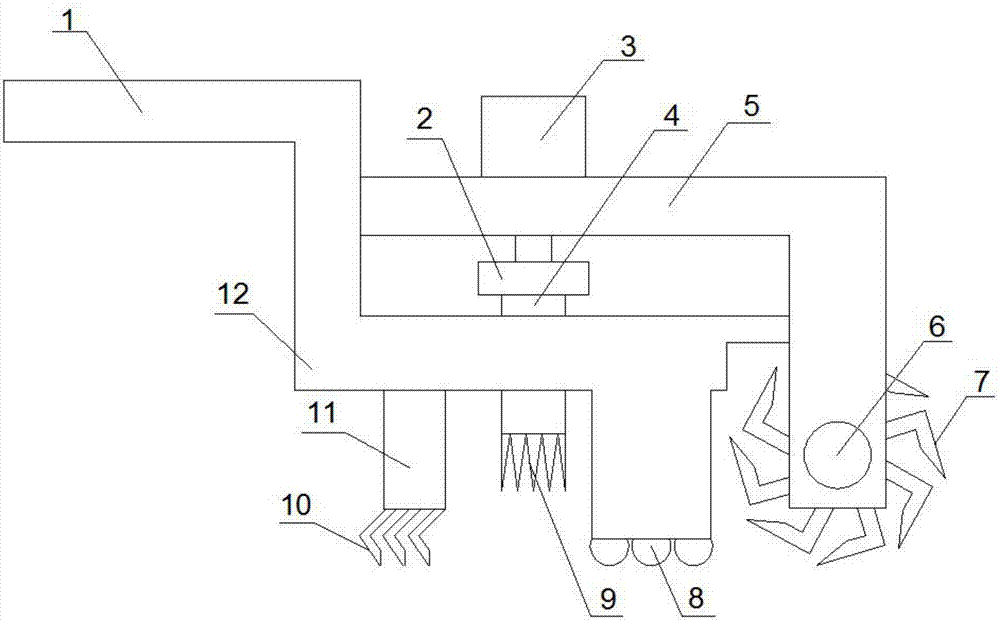 Agricultural dryland soil turning device and soil turning method thereof