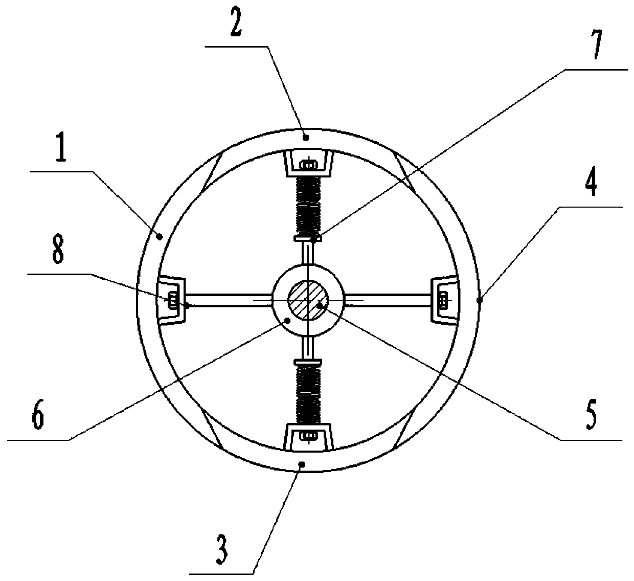 A reducing die pipe device and diameter reducing method for easy casting and demolding