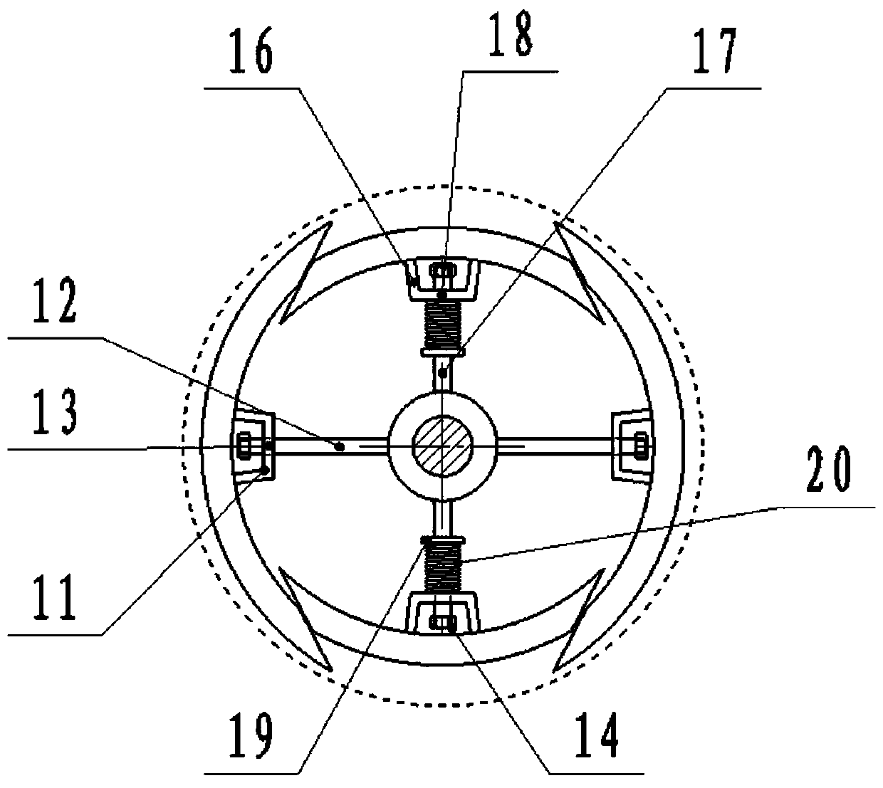 A reducing die pipe device and diameter reducing method for easy casting and demolding