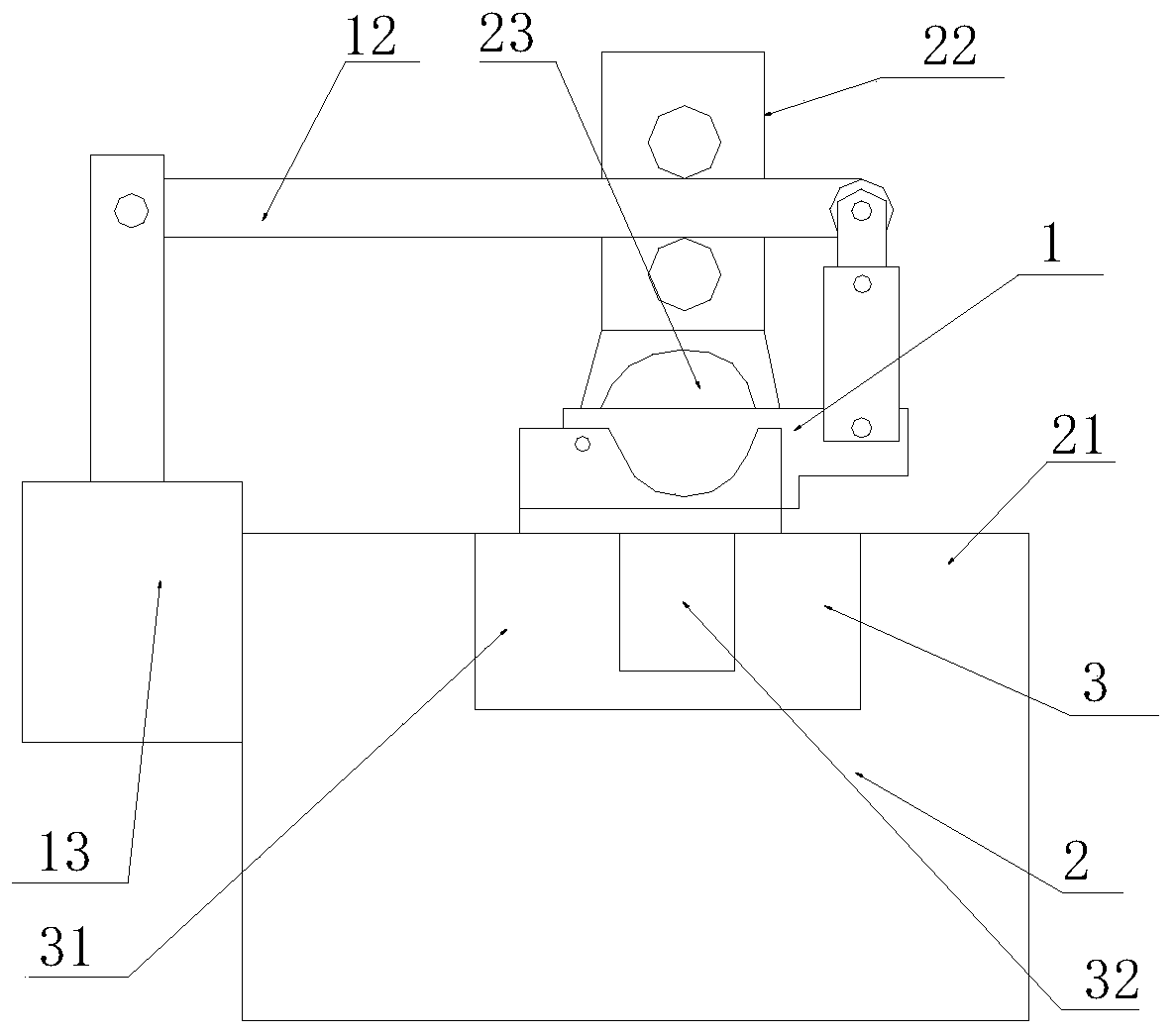 An automatic cutting device for hard brush wire