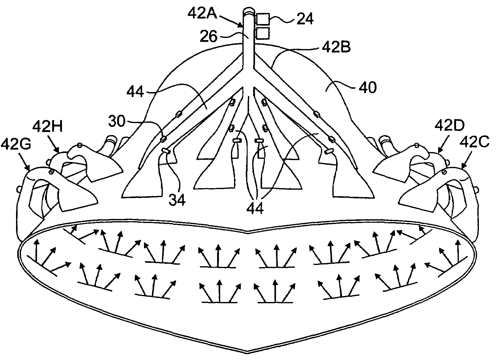 Combustion nozzle fluidic injection assembly