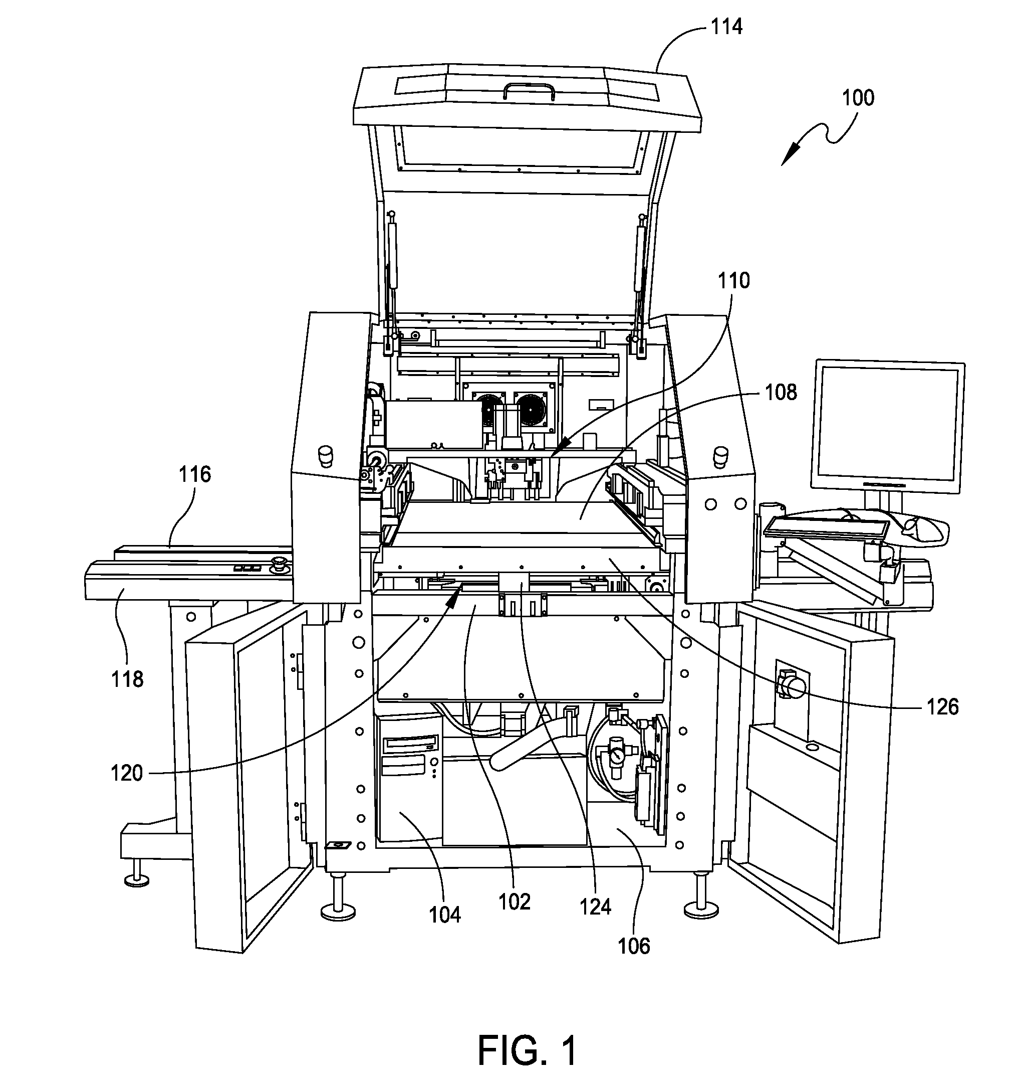 Combination stencil printer and dispenser and related methods