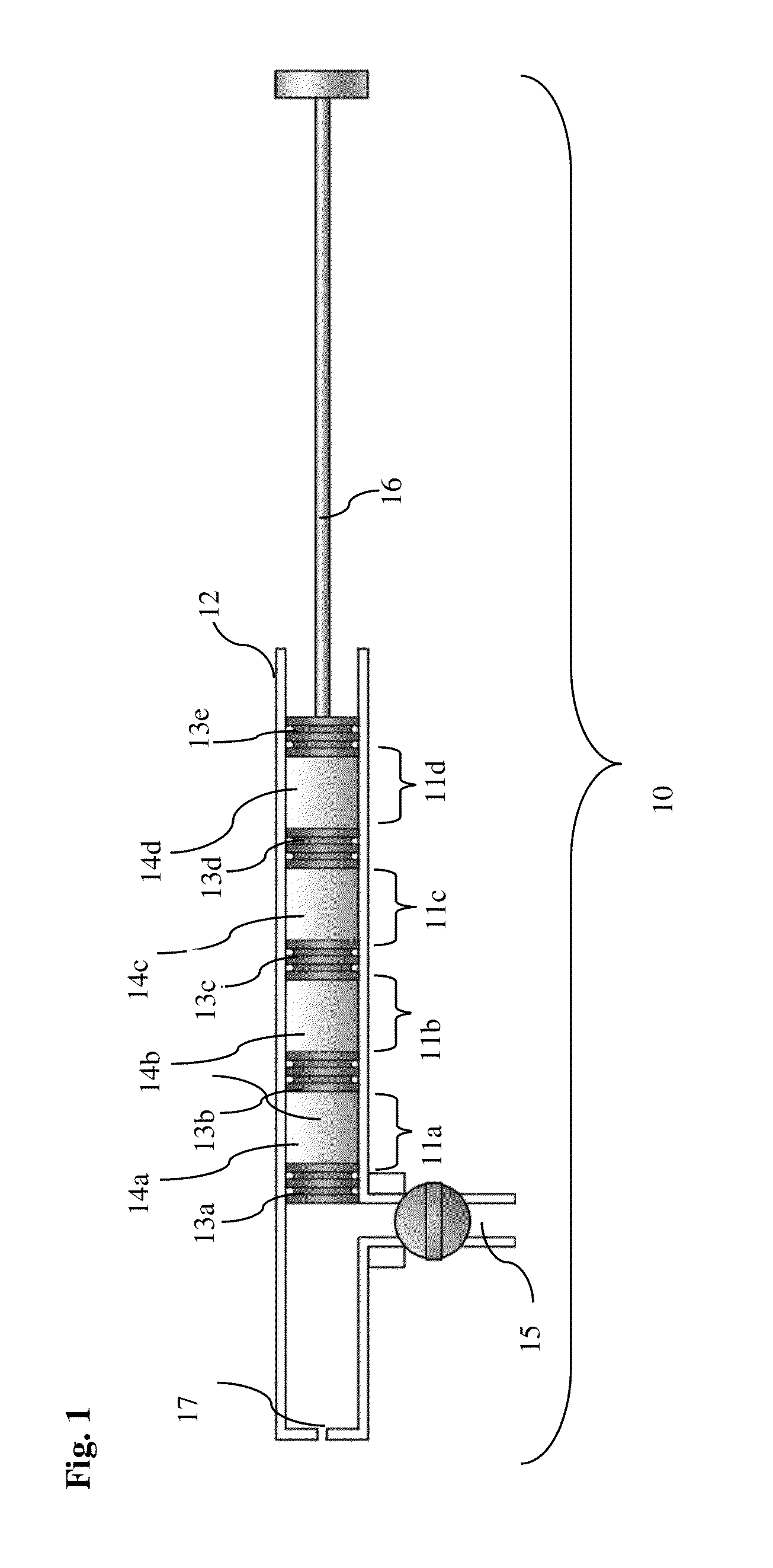 Pre-filled multi-chamber device for sequential delivery