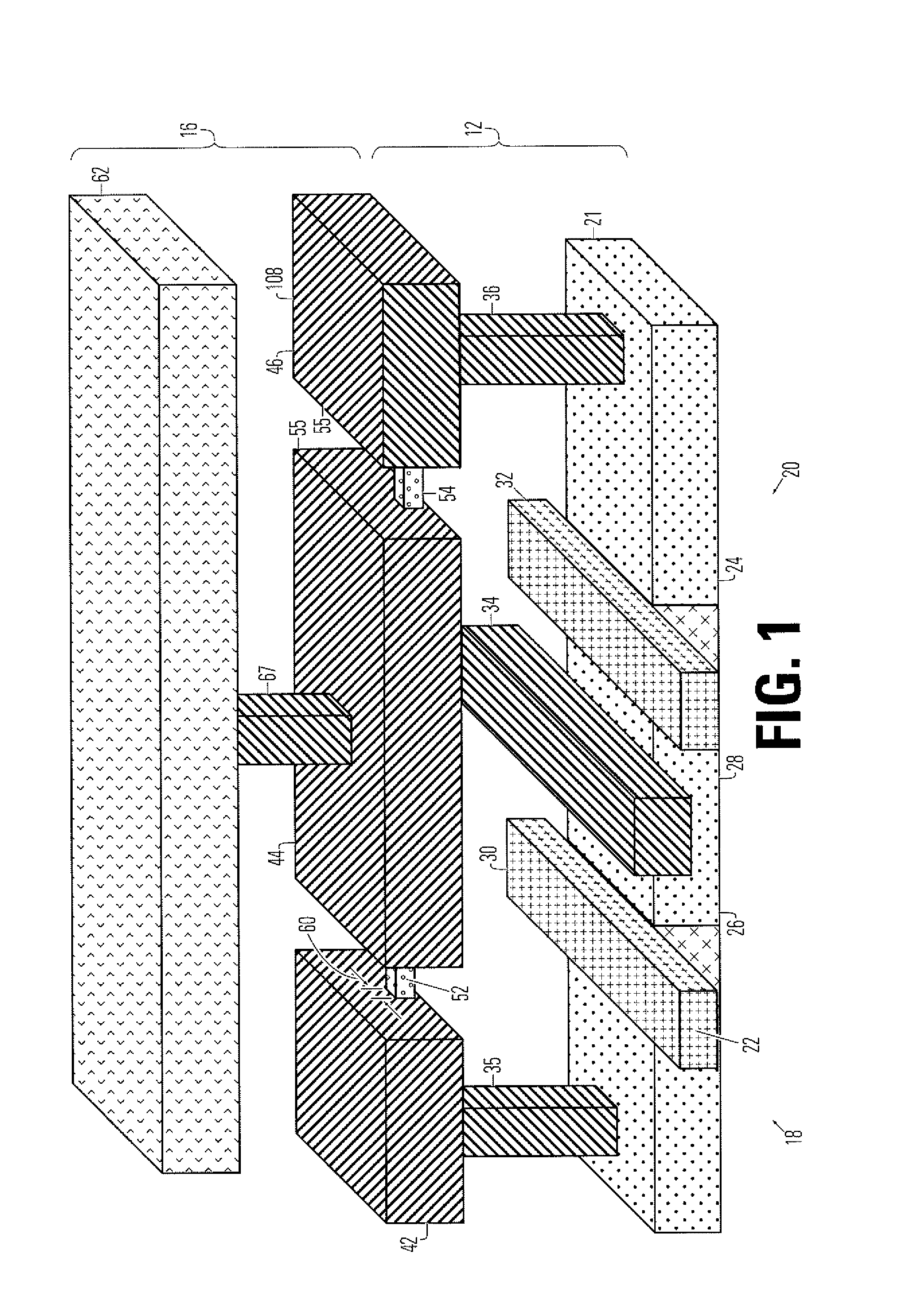 Phase change memory device and manufacturing method