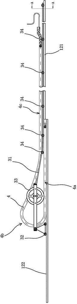 Long-distance heavy-load drag chain supporting device