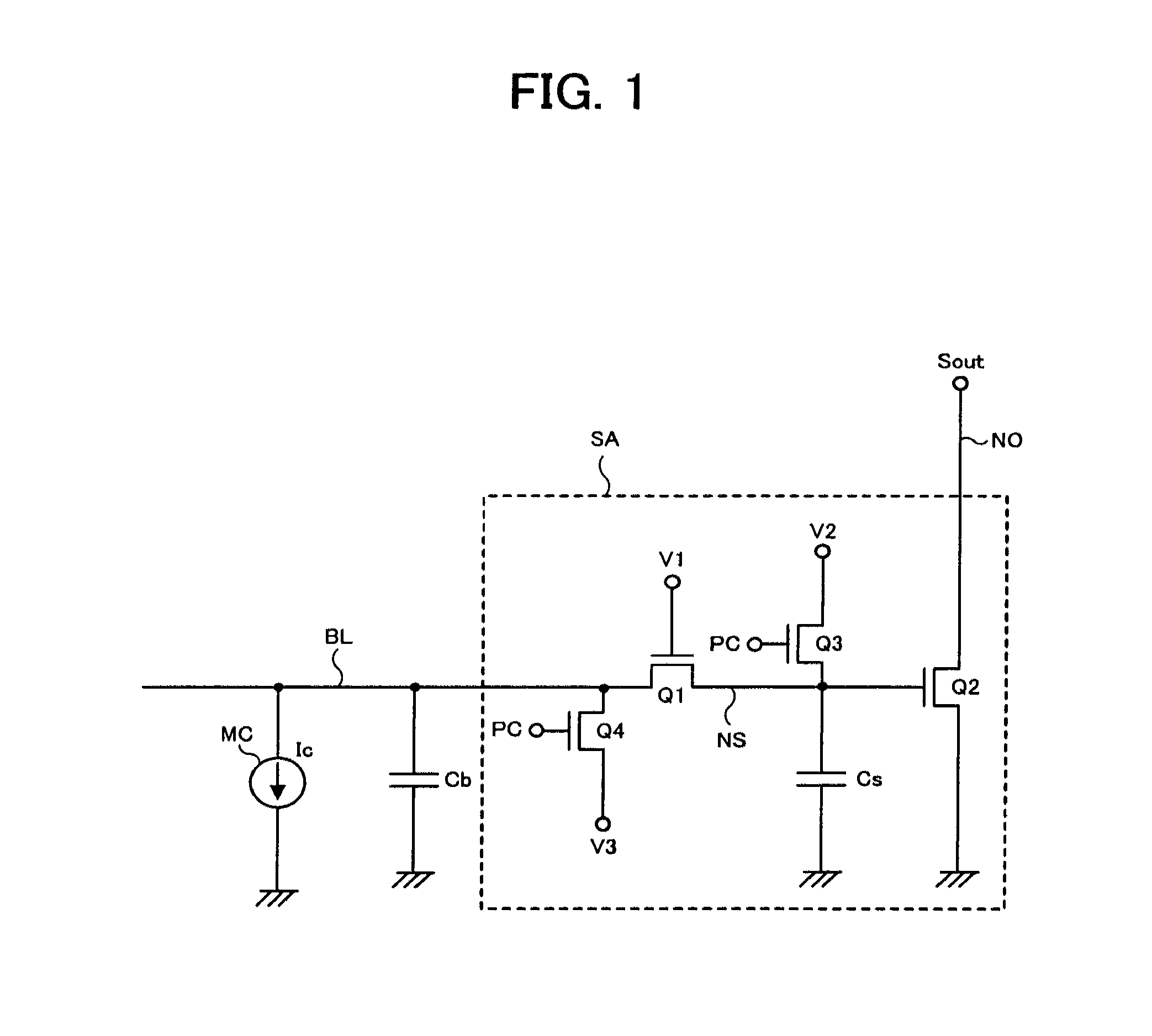 Semiconductor device having current change memory cell