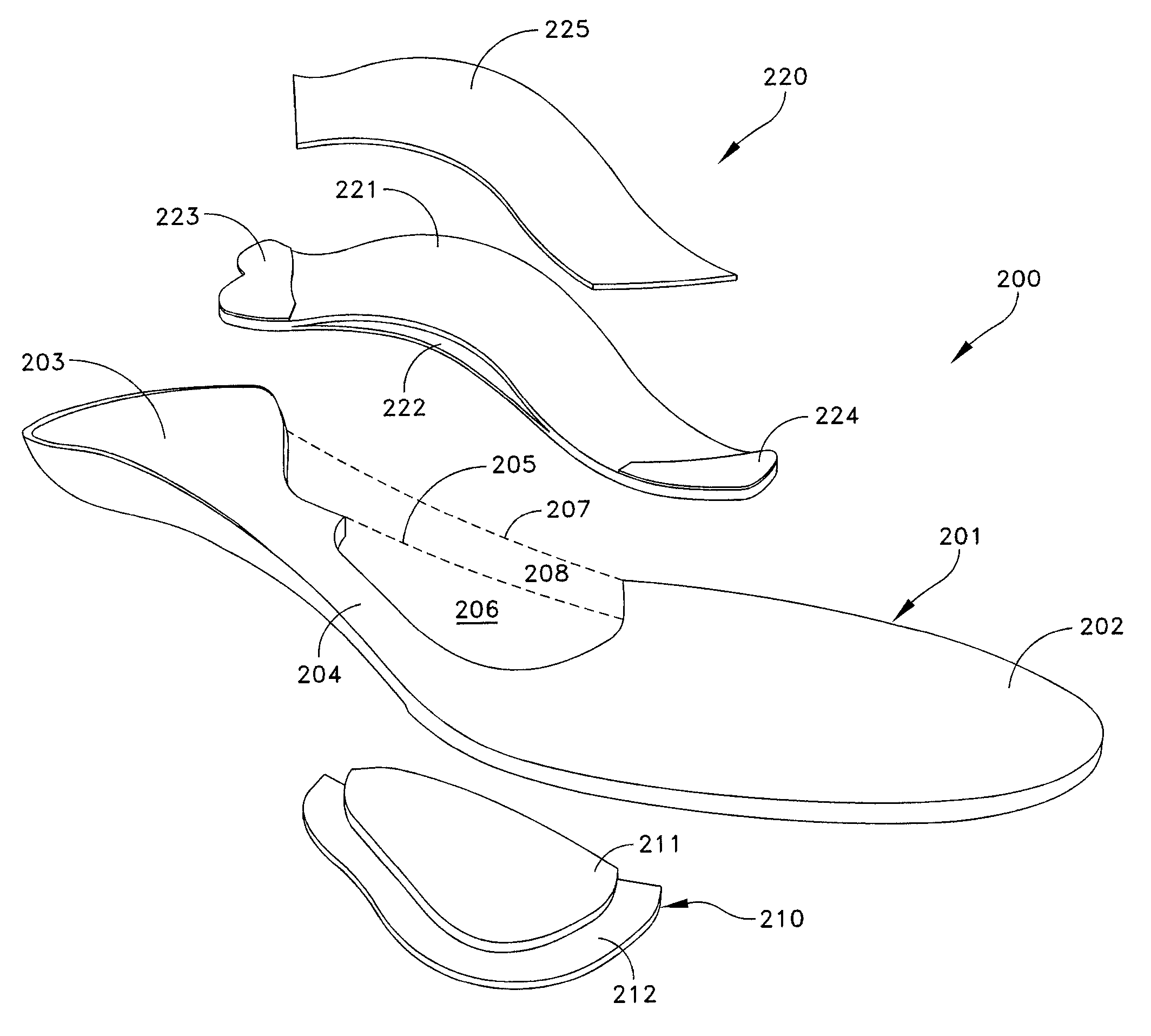 Multi-component footbeds