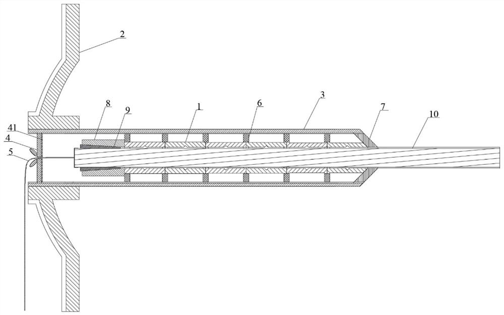 Large-deformation impedance-lifting anti-shearing anchor cable and construction method and working method thereof