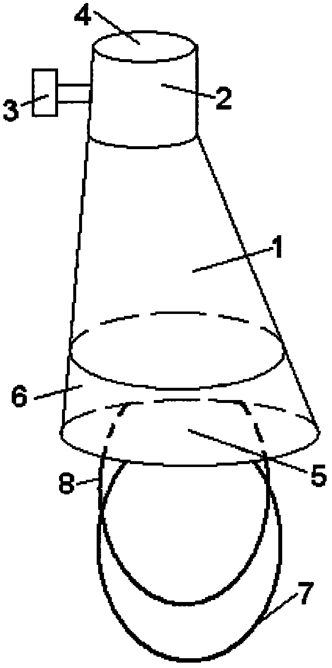 Appliance for relieving tachypnea of infant suffering from congenital heart disease