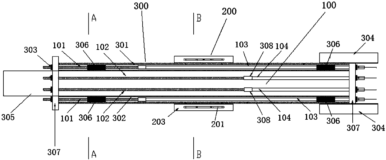 Two-stage performance target self-resetting friction type energy consumption support