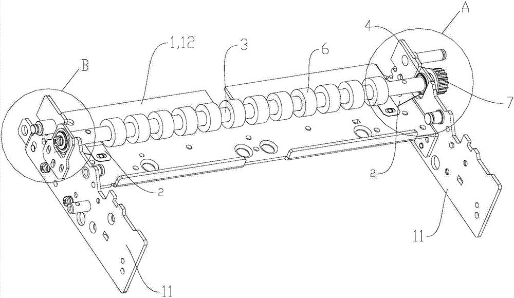 Floating mechanism of currency detection apparatus and currency detection apparatus