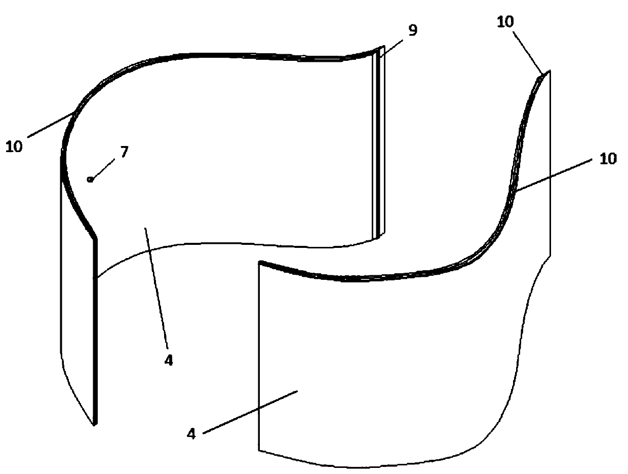 Resistance reduction anti-corrosion outer wrapping body for reinforced concrete beam or column