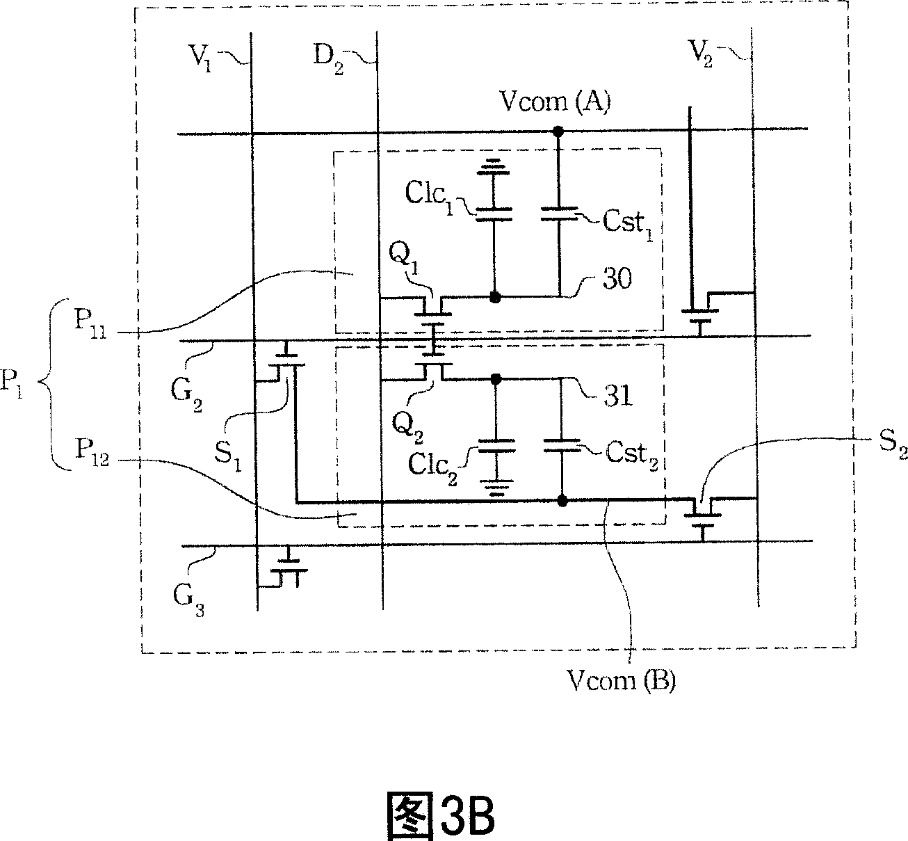 Structure of liquid crystal display