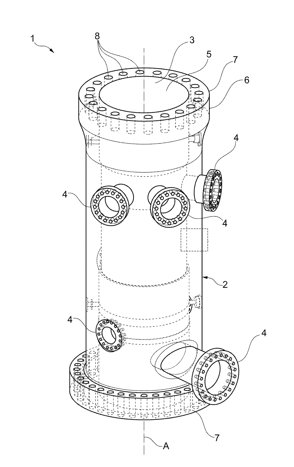 Casing for a turbomachine