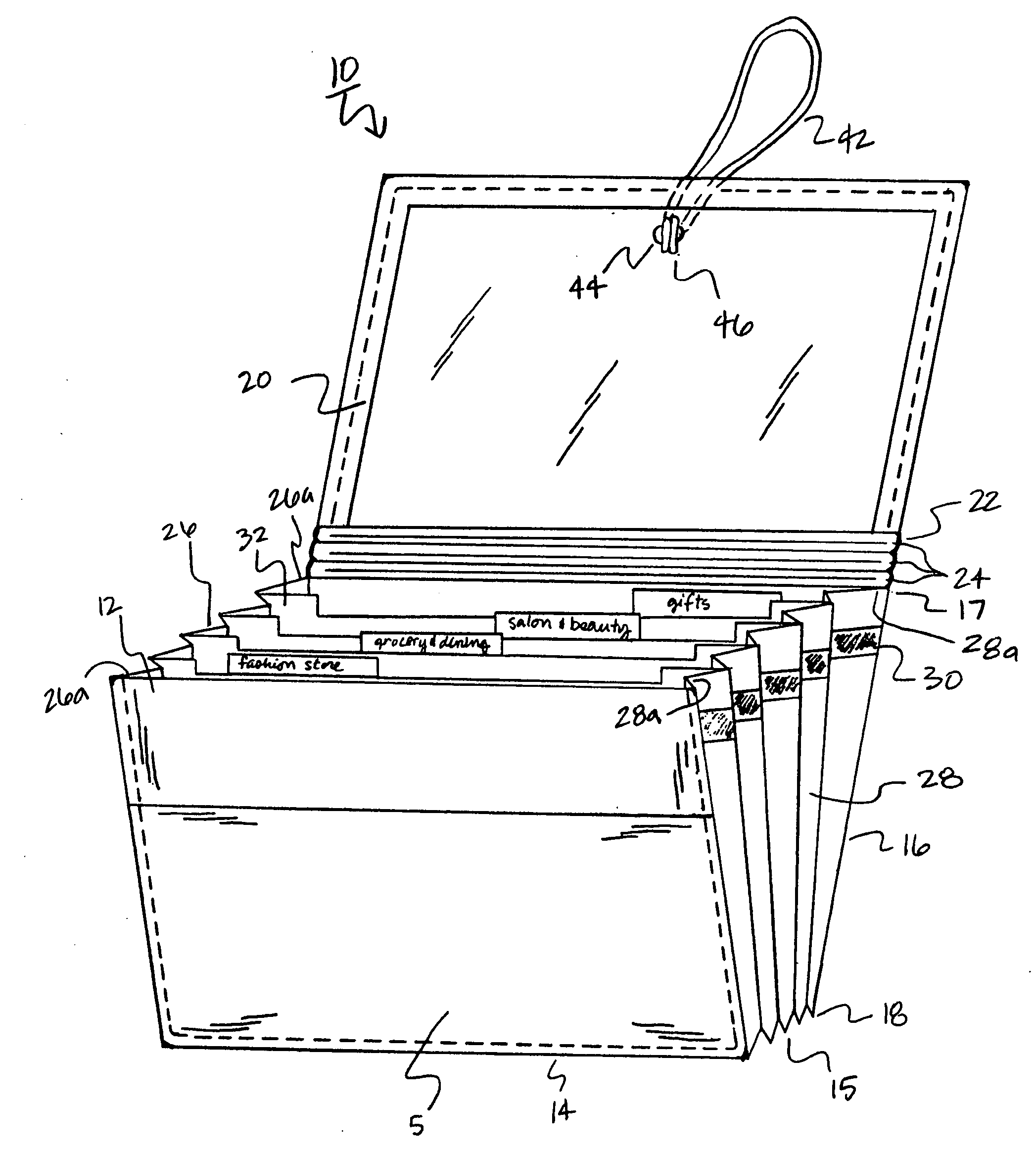 Compact storage device for receipts, coupons and other small paper documents