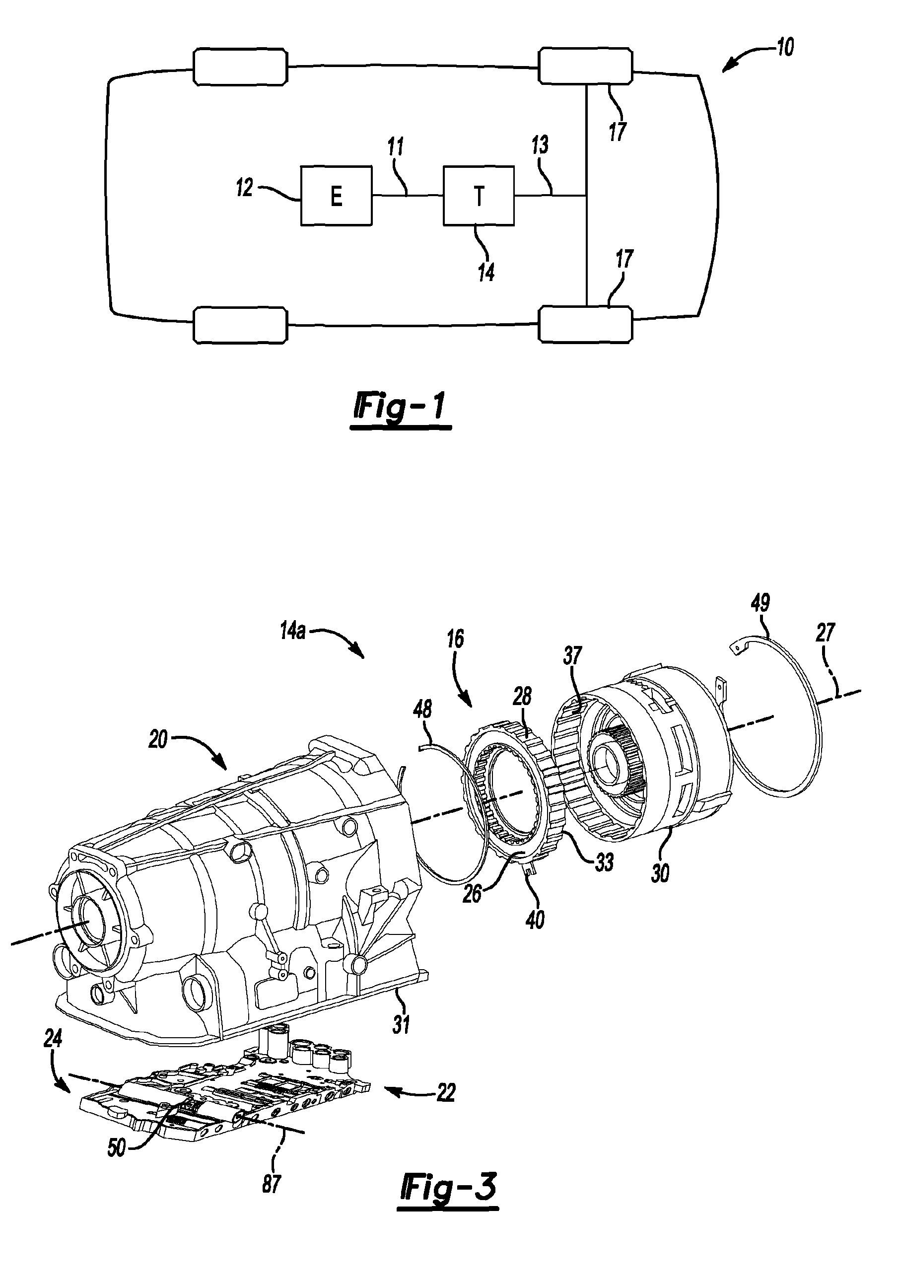 Rear wheel drive automatic transmission with a selectable one-way clutch