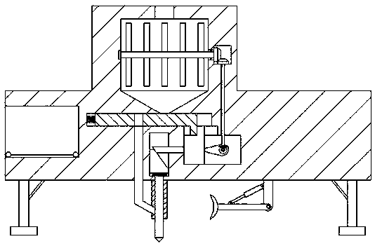 A big data server cabinet drilling device