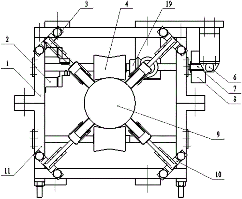 Regulable climbing device with deviation prevention function for detecting defect of bridge guy cable