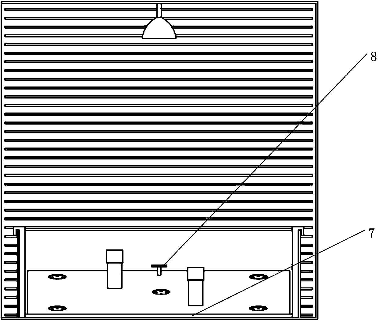 Wind tunnel for researching pollutant dispersion at coastal circumference and working method thereof