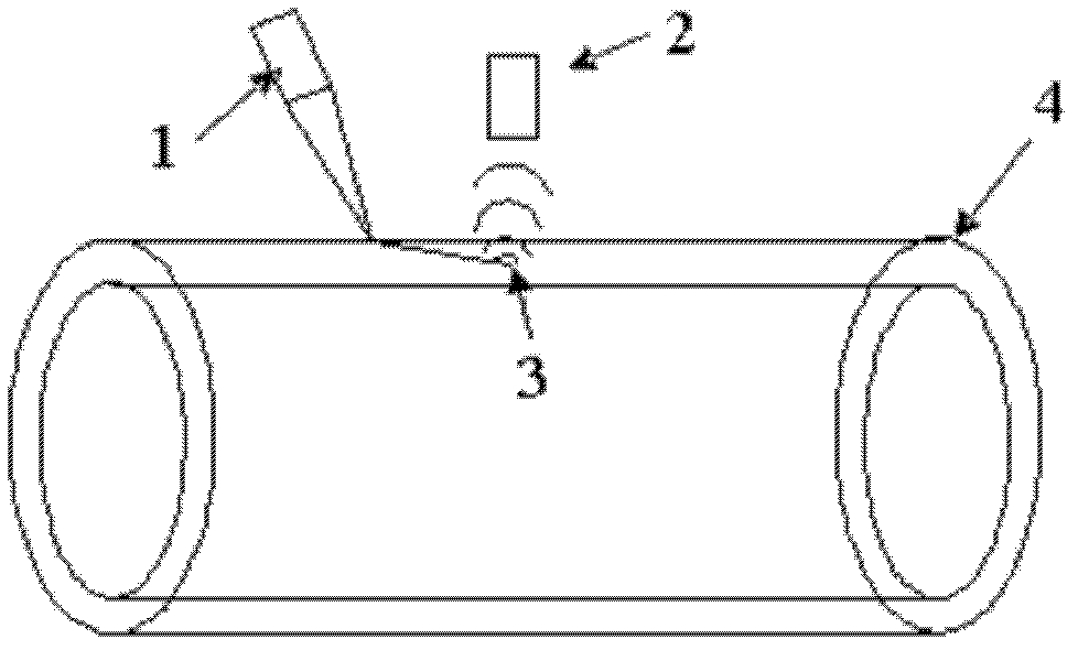 Laser ultrasonic detection method for micro defects