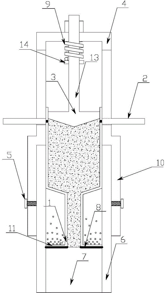 Unconfined compression test sample preparation device