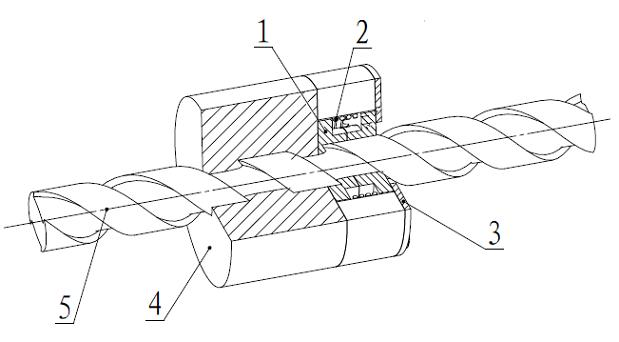 Automatic lubricating device being suitable for nut-screw transmission mechanism