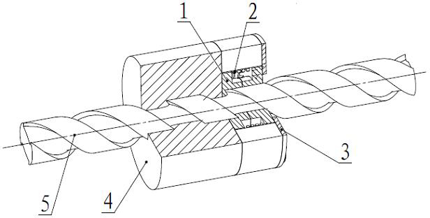 Automatic lubricating device being suitable for nut-screw transmission mechanism