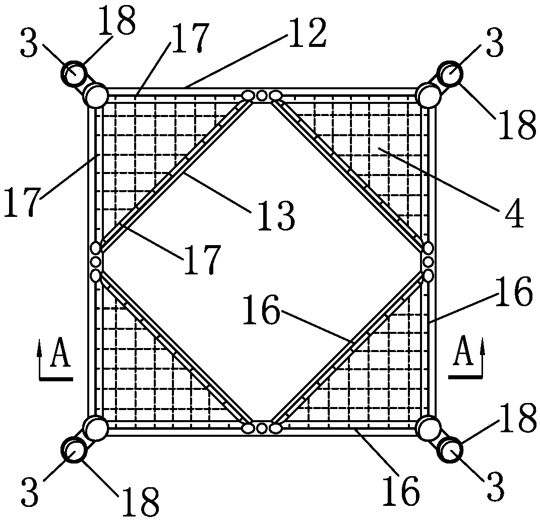 Shallow pile jacket structure for offshore booster station