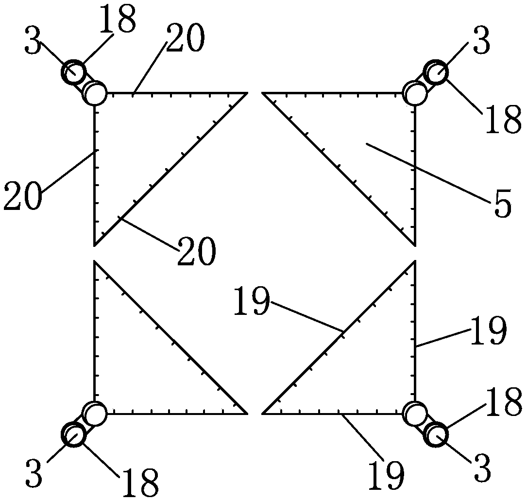 Shallow pile jacket structure for offshore booster station