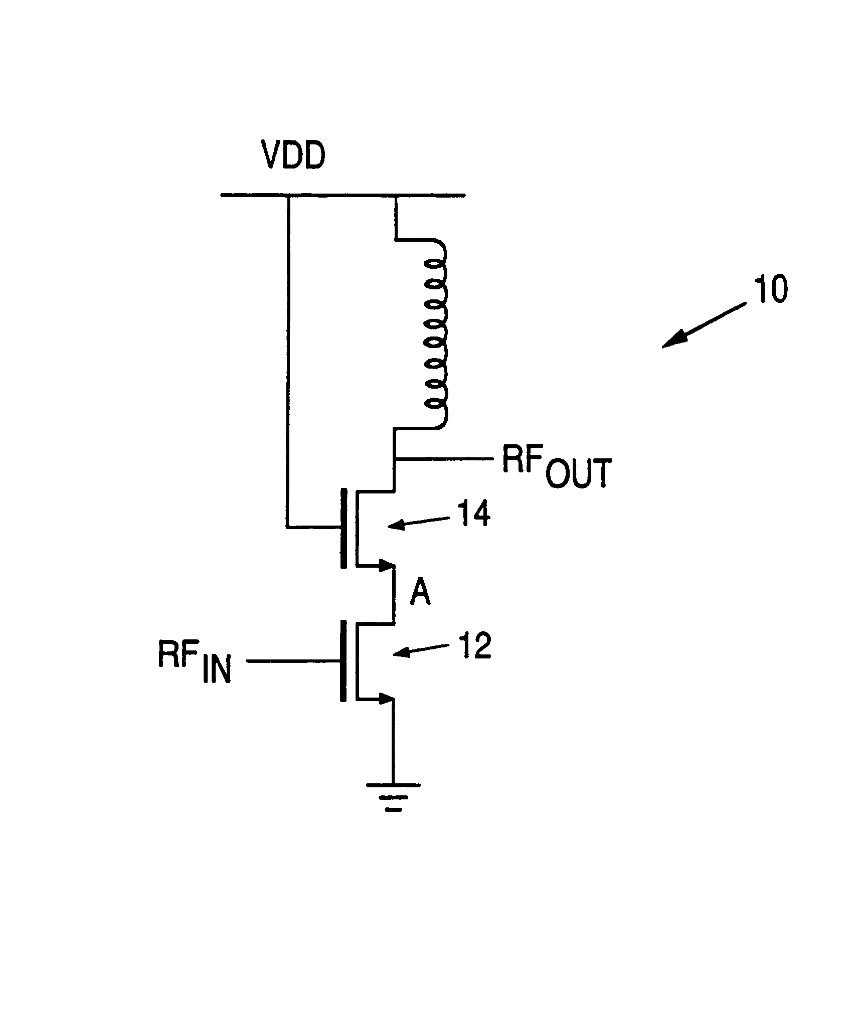 CMOS transceiver having an integrated power amplifier