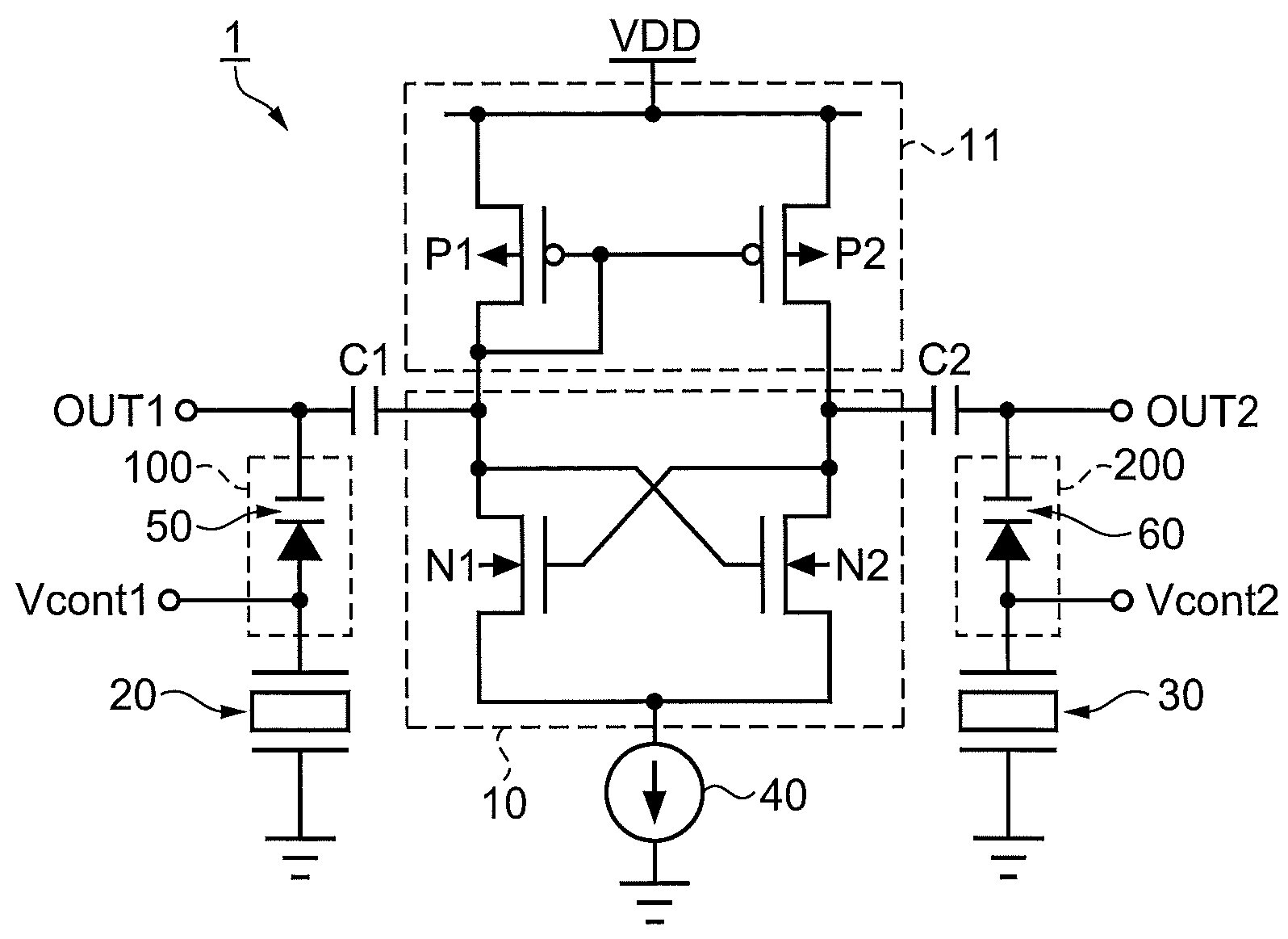 Surface acoustic wave oscillator and method of varying frequency thereof