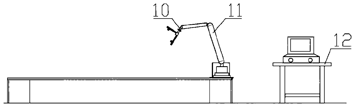 Track type ultrasonic detecting device for large ring member and ring member detecting method