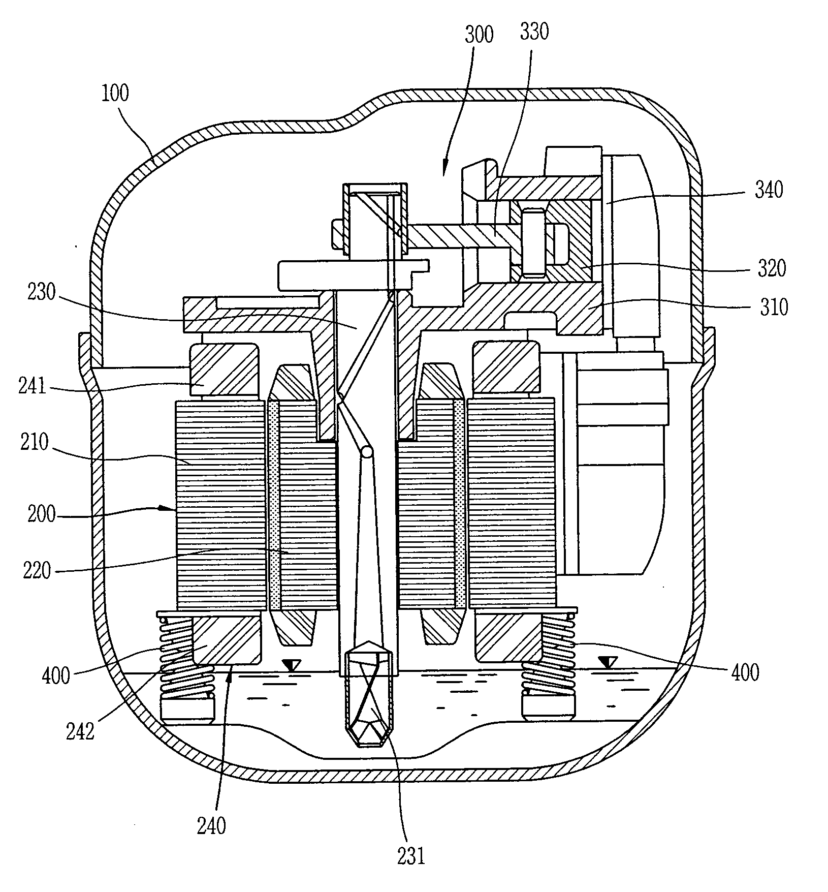 Motor for compressor and hermetic compressor having the same