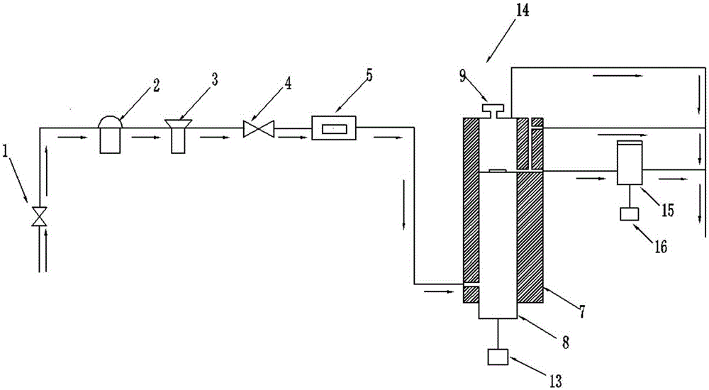 Trace dissolved oxygen tester on-line calibrating device and calibration method thereof