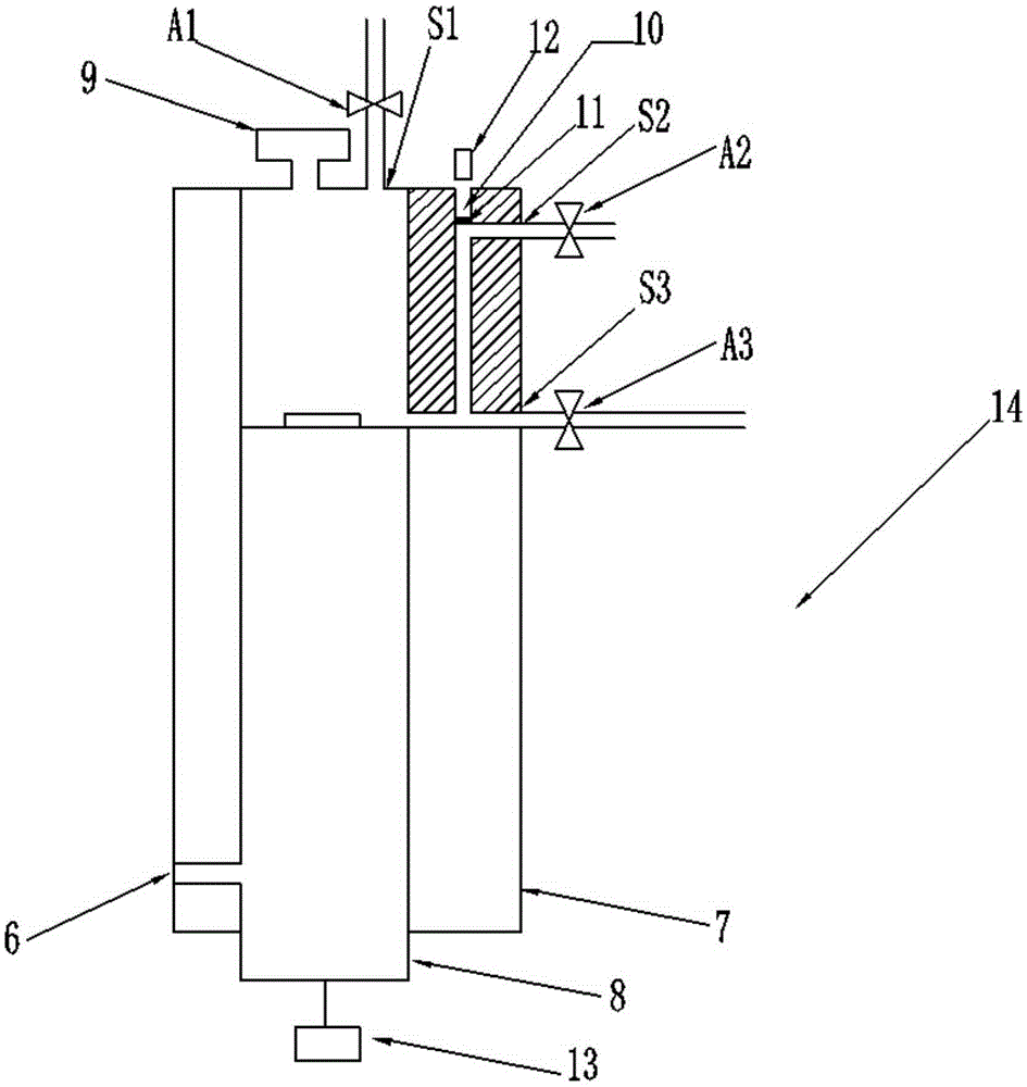 Trace dissolved oxygen tester on-line calibrating device and calibration method thereof