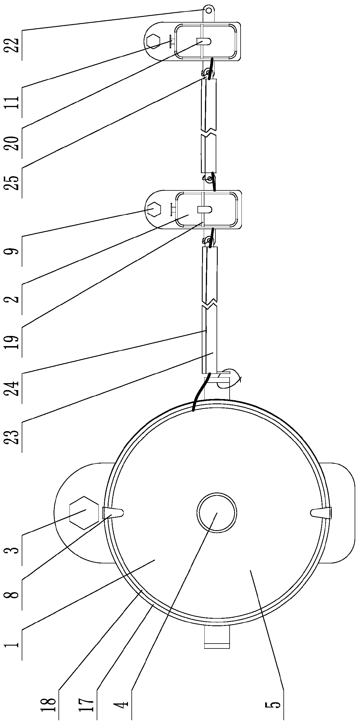 A network optical fiber fixing device