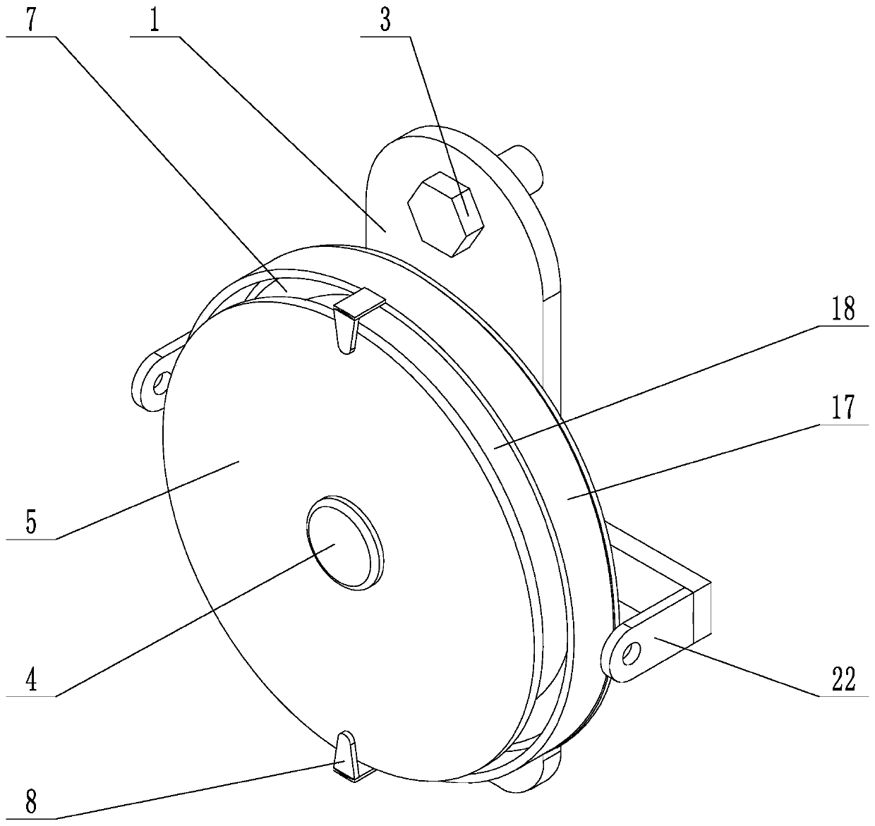 A network optical fiber fixing device