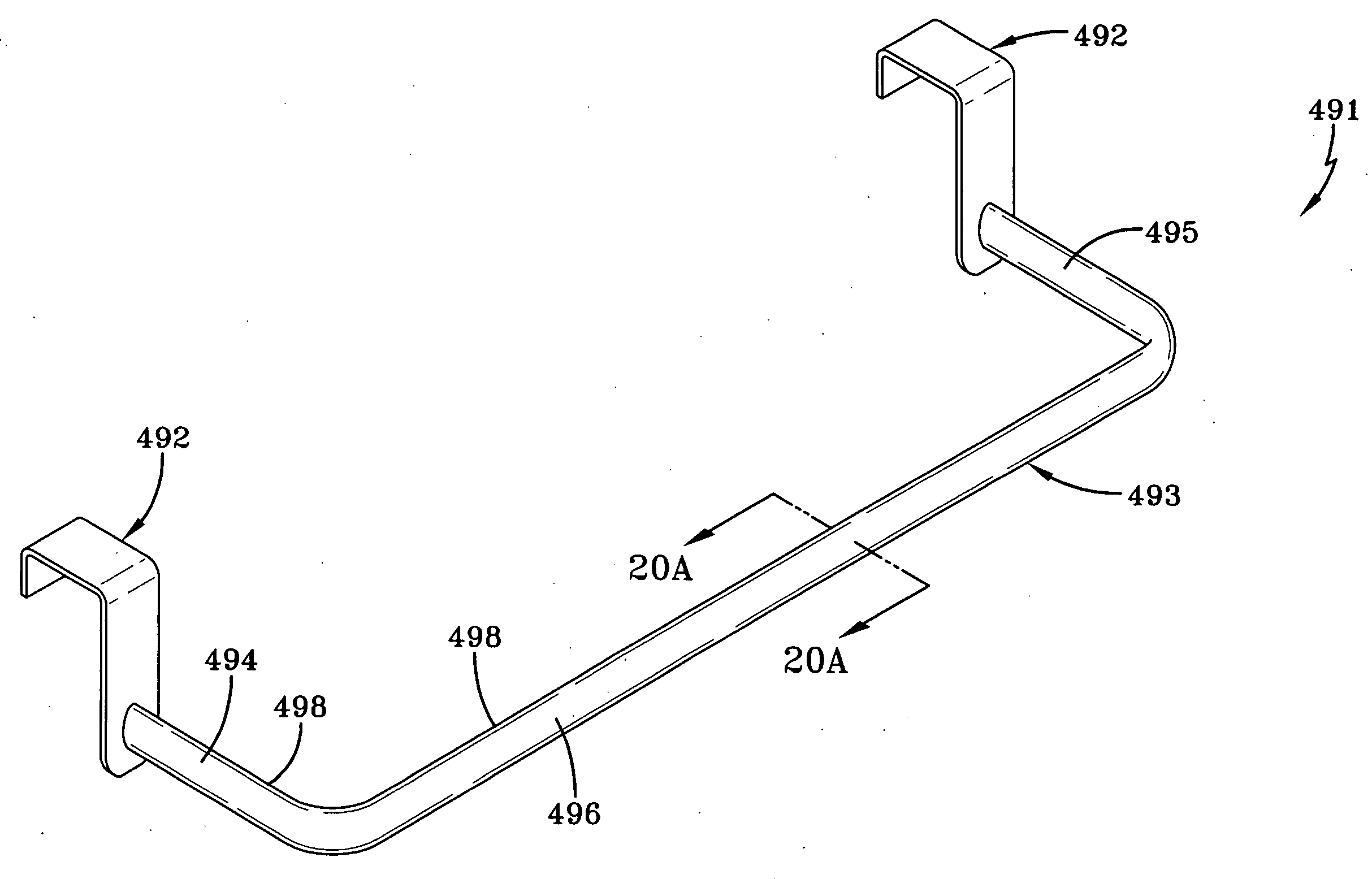 Utility items made with rods of oval construction